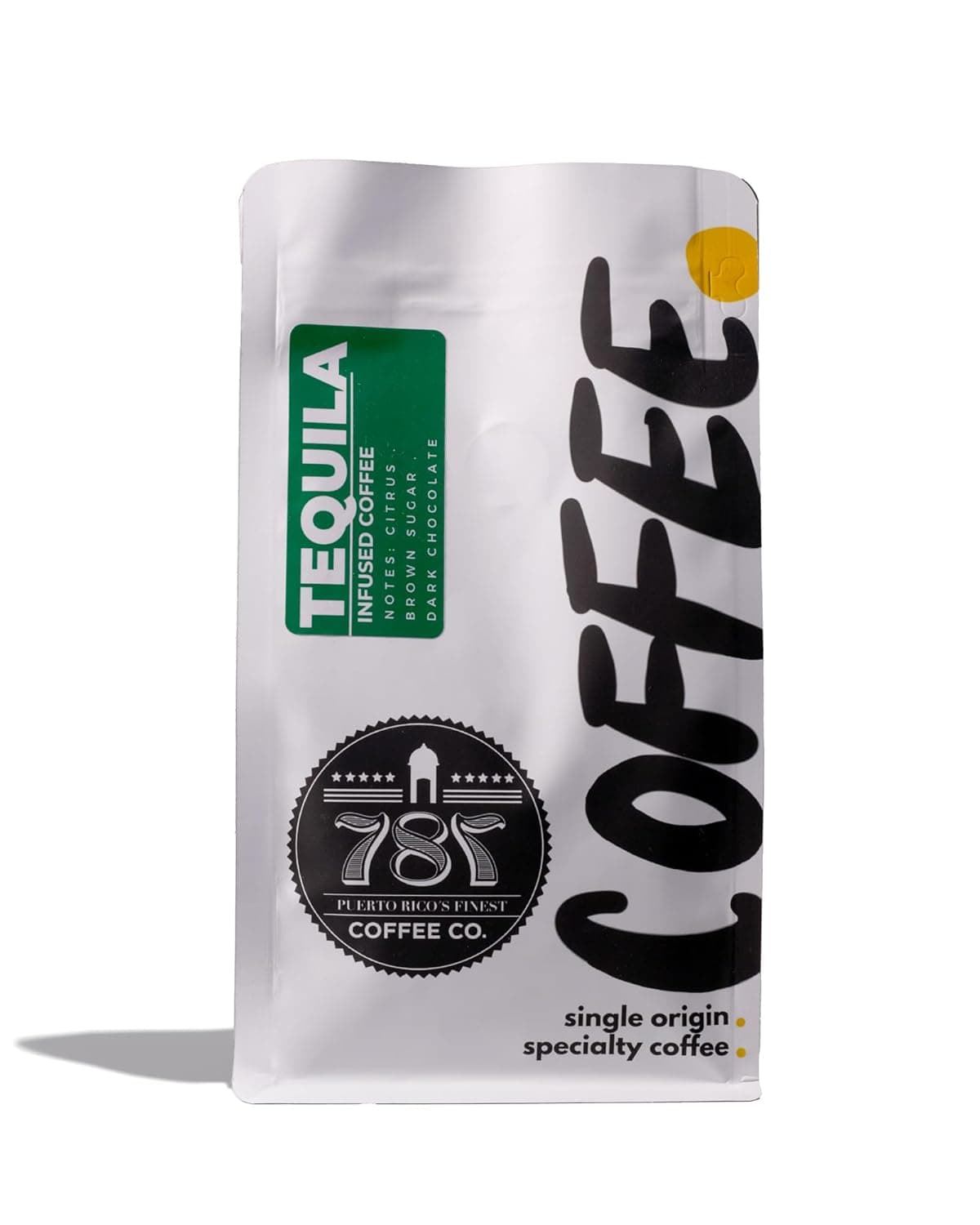 787 Coffee Co. Tequila Infused Whole Bean Coffee – Freshly Roasted– 8oz Bag