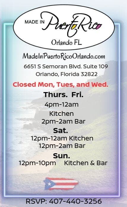 Made In PR Latin Cuisine Orlando